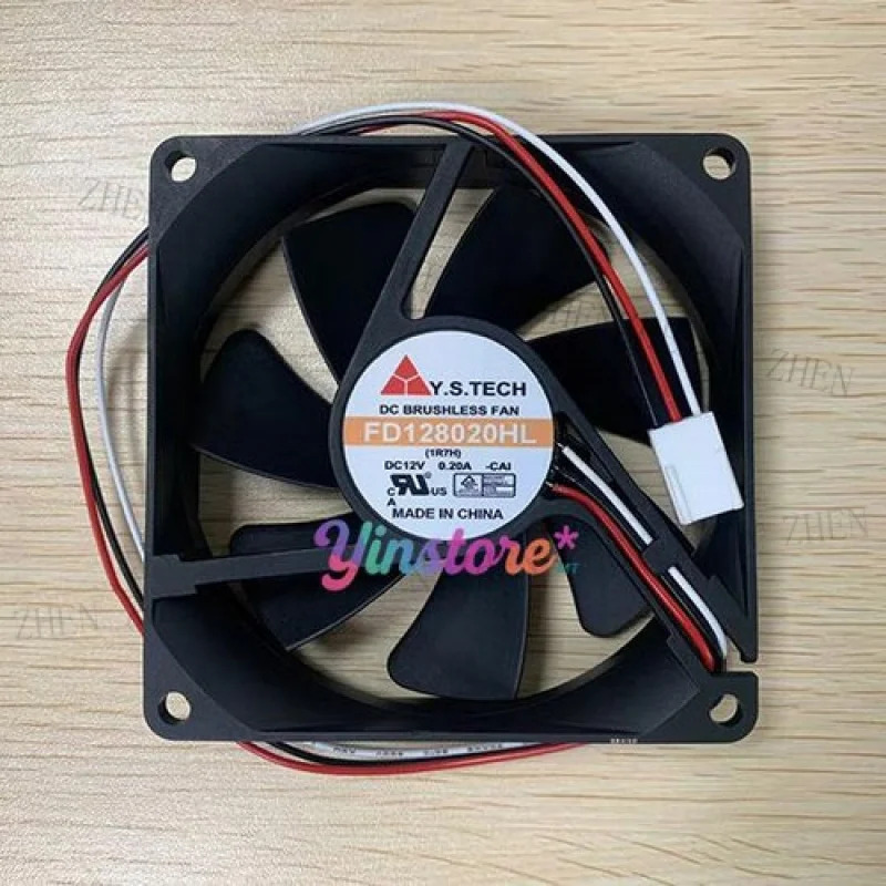 Y Y.S TECH FD128020HL1R7H 냉각팬 8020 DC12V 0.20A 8CM 3핀신