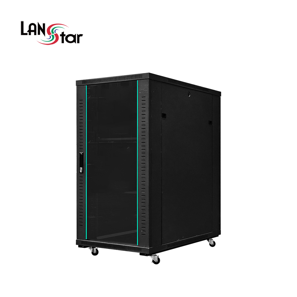 랜스타 LS-1200HS 서버랙 검정 22U 1200x1000x600 통신랙 국제규격 - 상품 이미지