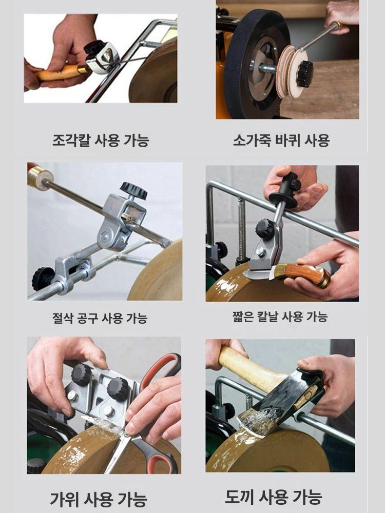 칼가는기계 습식연마기 전동 자동 업소용 그라인더 칼갈이 1000 그릿 수냉식 칼날 연마기 - 상세 이미지 2