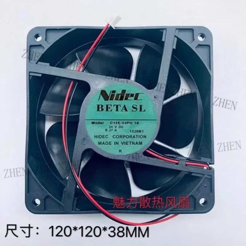 Y D12E-24PH 16 DC24V 0.27A 12038 2-와이어 인버터 냉각팬