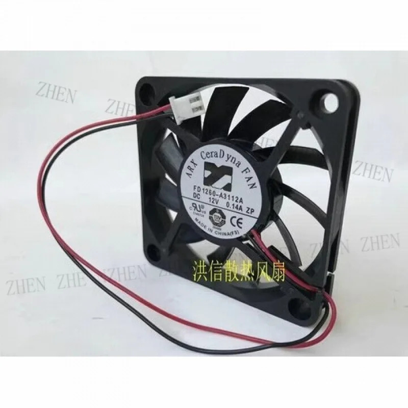 Y for ARX 6010 FD1260-A3112A DC12V 0.14A 6CM 60x10MM 2핀 냉각팬