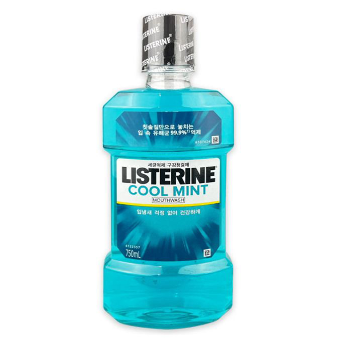 리스테린 구강 청결제 입냄새제거 가글 쿨민트 750ml - 상품 이미지