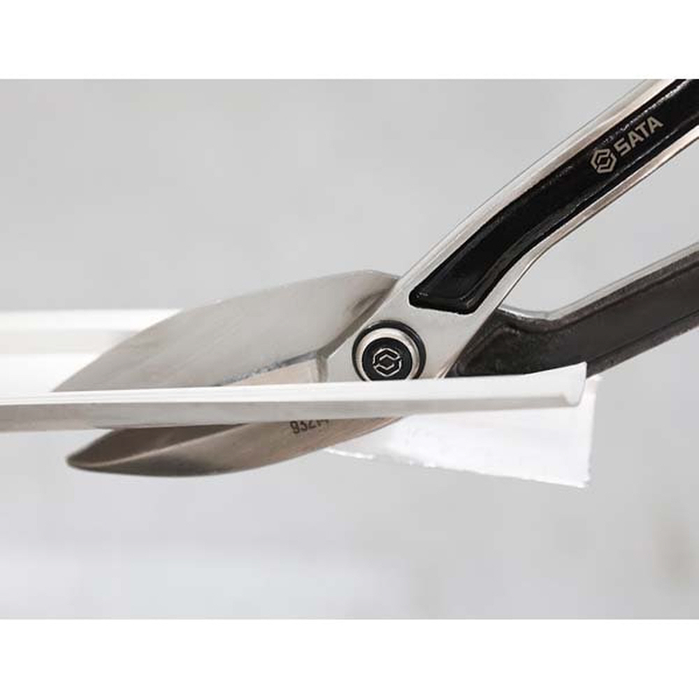 사타 SATA 곡선형 철판 가위 286mm(10인치) 93214 함석가위 철판가위 - 상세 이미지 5