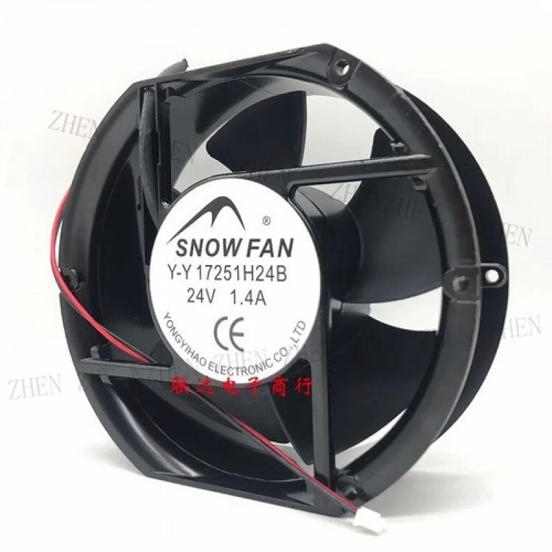Y for SNOWFAN Y-Y17251H24B 24V 1.4A 17CM 2-선식 냉각팬