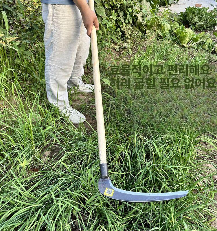 풀베기 대낫 예초칼 구형 정글낫 곡물 야외 수확 제초 미만 특수 낫 잔디깎기 이하 형틀 - 상세 이미지 5