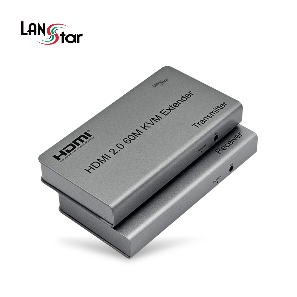 HDMI2.0 KVM 익스텐더 4K 60Hz 해상도 60M 거리연장기 (LS-HDEX20KVM) - 상품 이미지