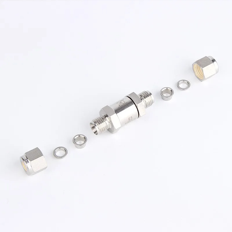 316 Xiongchuan 단방향 밸브 체크 슬리브 직선형 조인트