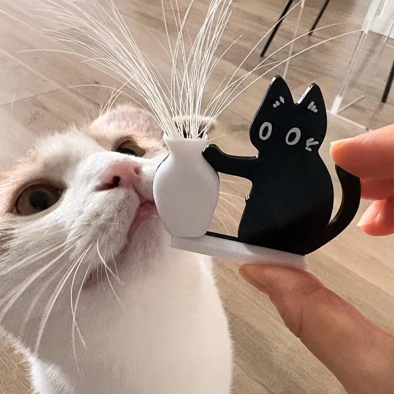 고양이 수염 보관 수집 화분 행운의 수염 소장 꽂이 통 수납함 보관함 거치대 자석형 홈데코 - 상품 이미지