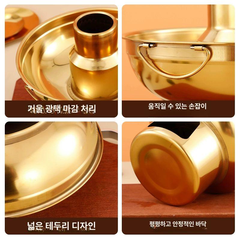 신선로그릇 궁중요리 샤브샤브냄비 드라이아이스 훠거 전골냄비 해신탕 유기 오뎅 이미지 6
