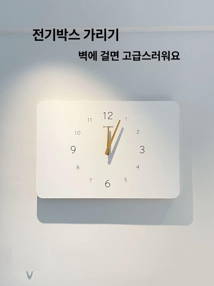월패드 액자 인터폰 분전반 배전판 현관 보일러 가리개 화이트 도트 블랙 가로 45x35 [37x27] 상단 플립 커버 [16mm] - 상세 이미지 4