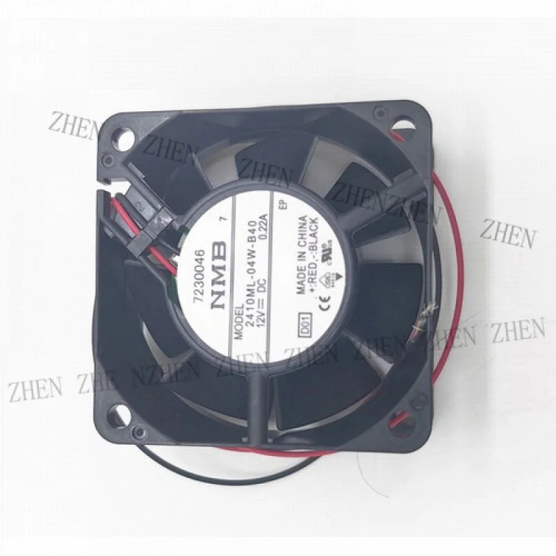 Y 2410ML-04W-B40 6025 6CM 12V 0.22A 이볼 샤시 냉각팬 2선
