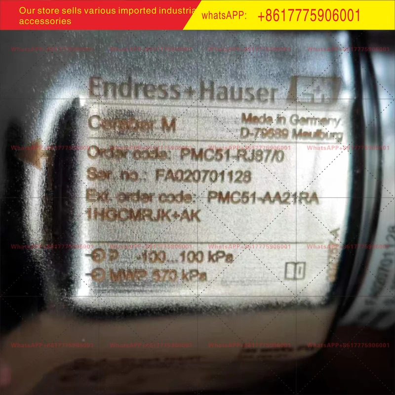 E H 압력 트랜스미터 PMC51 범위 -100100kPa