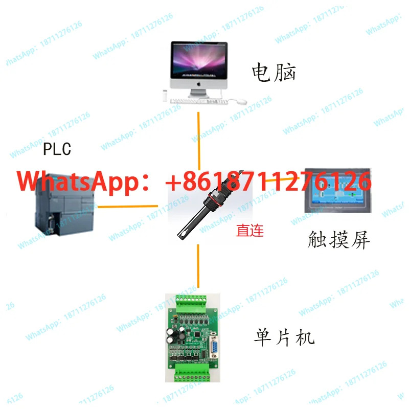 EC-M 온라디지털 전도도 전극 측정기 센서 485 4-20mA