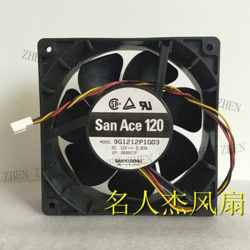 Y 9G1212P1G03 12V 0.83A 12038 12CM 4선냉각팬