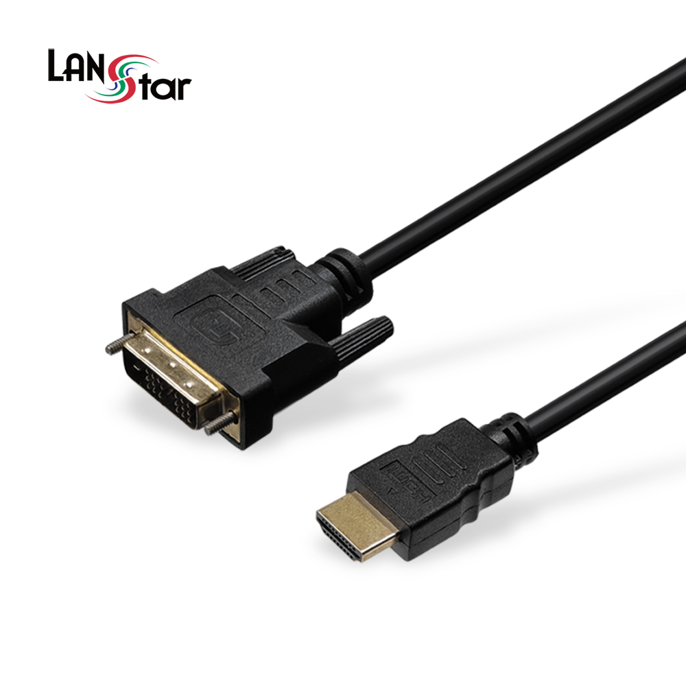 랜스타 LS-DVI19M-HDMI-2M DVI to HDMI 변환 케이블 2M - 상품 이미지