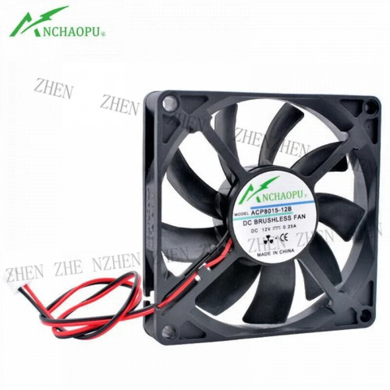 Y ACP8015 80mm DC5V 12V 24V 2핀 냉각팬 라우터전원공급장치용