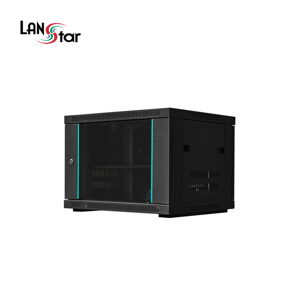 랜스타 LS-500HB 허브랙 검정 9U 500x500x600 통신랙 CCTV 국제규격 - 상품 이미지