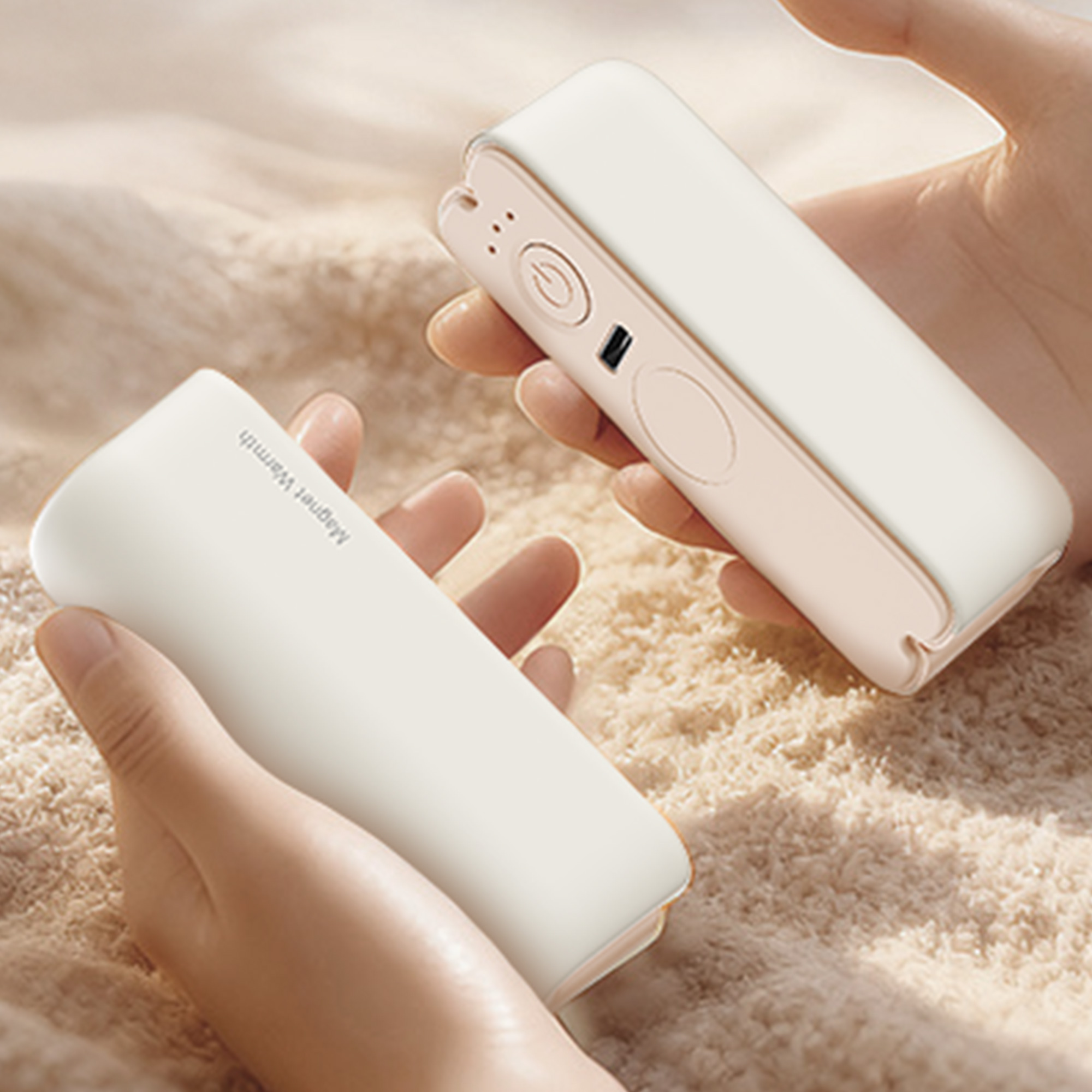 대용량 듀얼 마그네틱 손난로 6000mAh 겨울 캠핑 휴대용 충전식 핫팩 - 상세 이미지 3