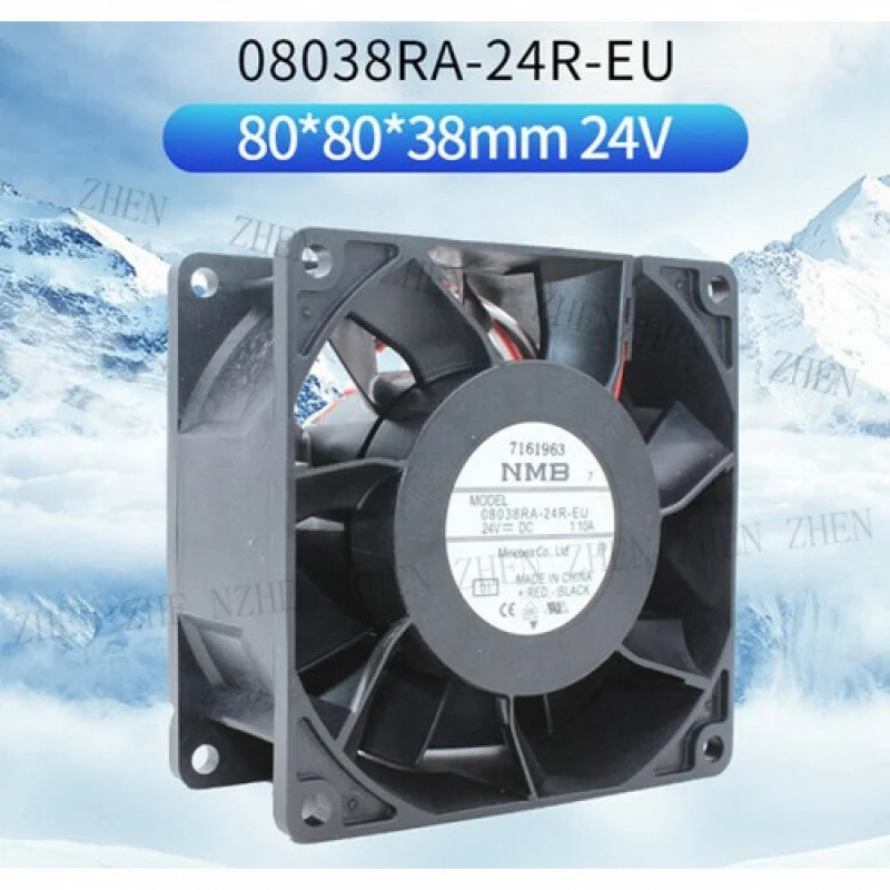Y FOR 08038RA-24R-EU 8038 24V 1.10A 8CM냉각팬