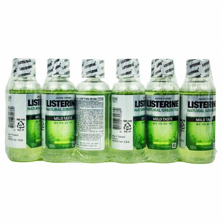 리스테린 액 내추럴 그린티 마일드 100ml 6개입(700389) - 상품 이미지