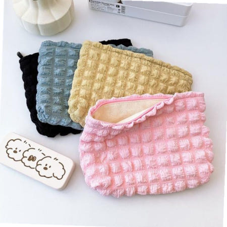 미니파우치 여성 귀여움 엠보 간편 소품 정리 클러치 구름 파우치