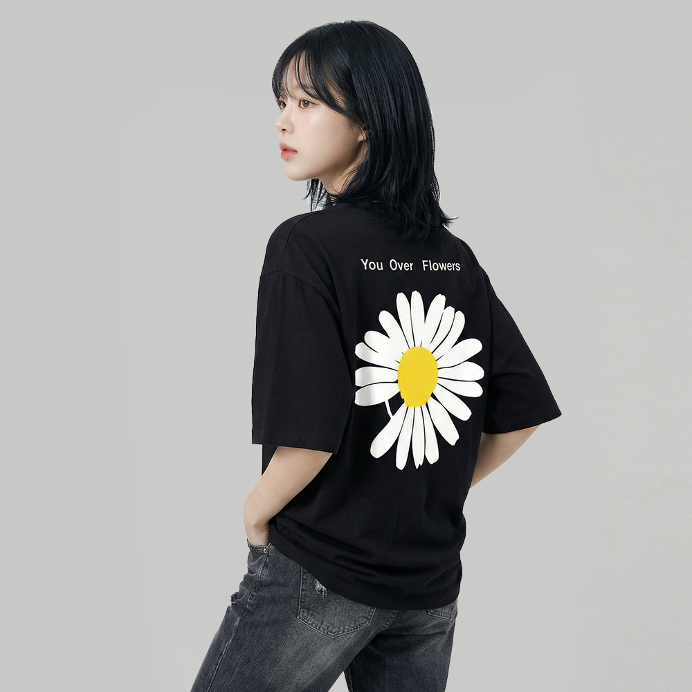 반팔 티셔츠 오버블라썸 프린팅 반소매 슬리브 2color 이미지 4