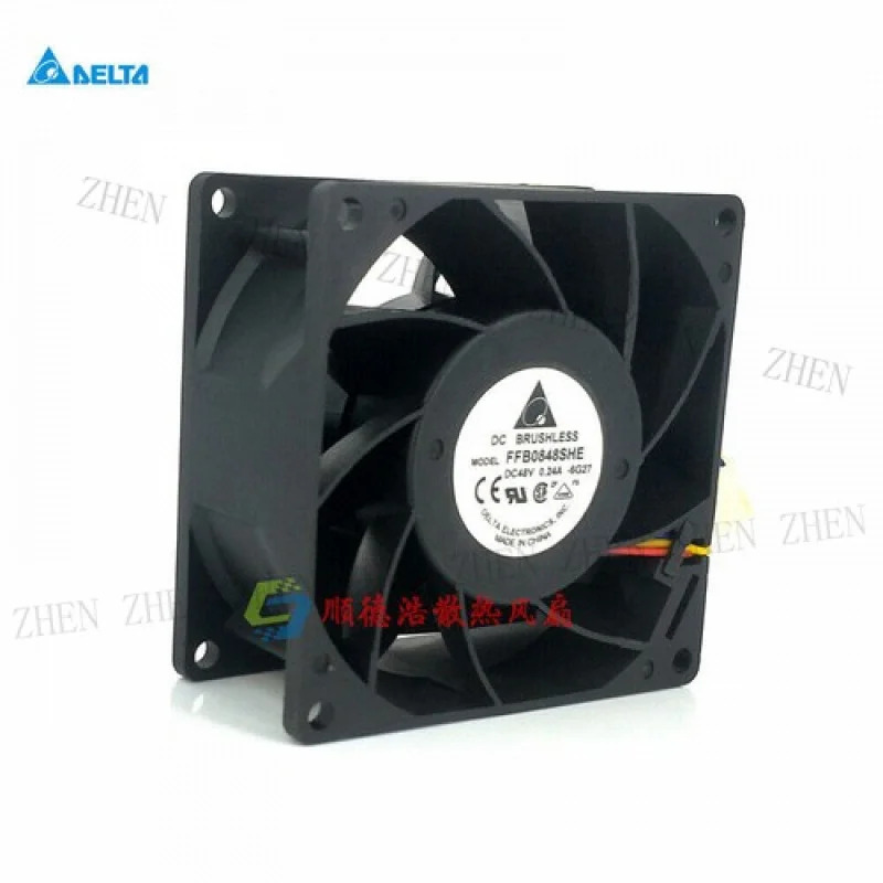 Y FFB0848SHE 8038 48V 0.24A 8CM / cm 산업컴퓨터 서버 냉각팬