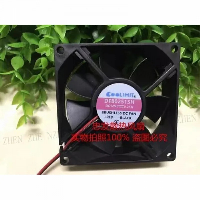 Y DF80251SH 8025 DC12V 0.25A 8CM 2선식 냉각팬