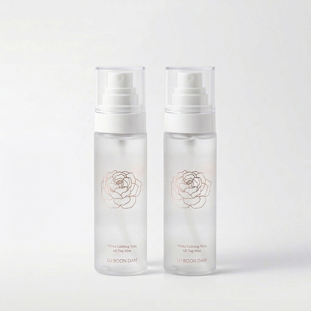 [피부결정돈] 꼼블리앙 수분담 화이트카밍 베라 미스트 광채 수분 히알루론산 진정 100ml, 2개 - 상품 이미지