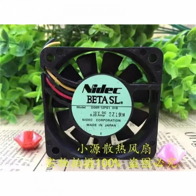 Y D06R-12PS1 01B DC12V 0.20A 60x60x15MM 3핀 냉각팬