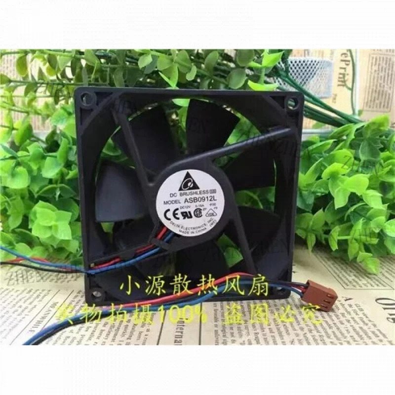 ASB0912L 9025 DC12V 0.15A 3핀 냉각팬Y
