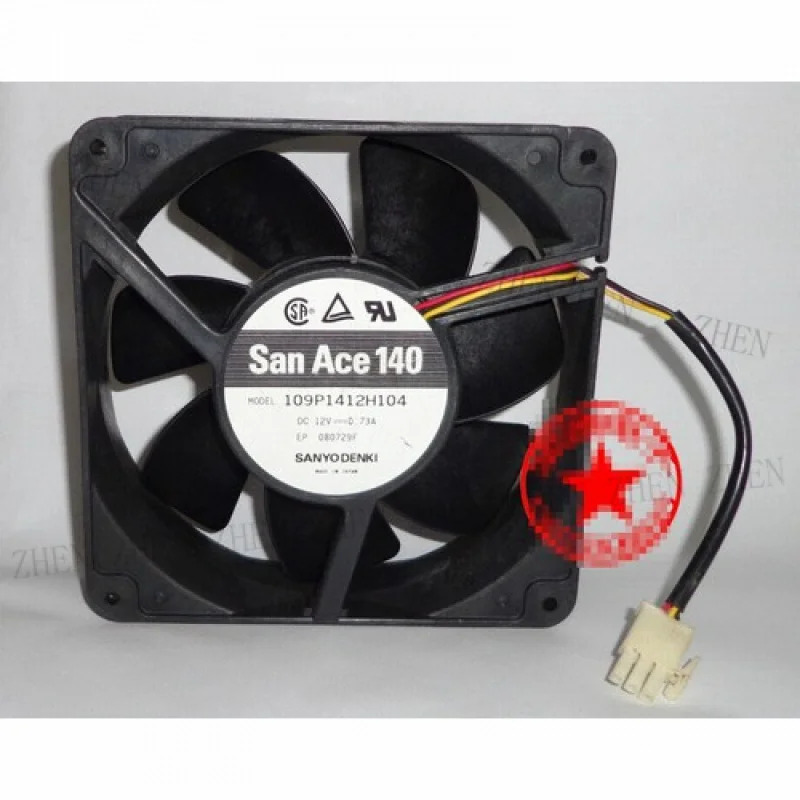 Y 109P1412H104 14CM 12V 0.73A 14038 3선 팬