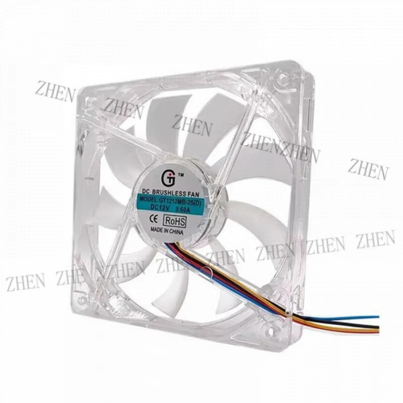 Y for 1212MB-25D DC12V 0.6A 1 12cm 4핀 속도 제어 냉각팬