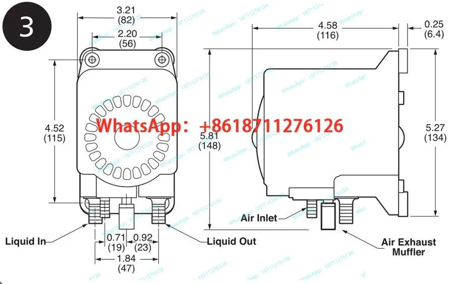 FLOJET 공압 다이어프램 펌프 G57320GA
