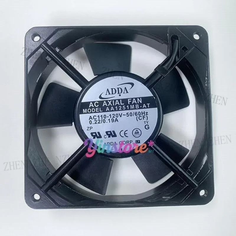 Y AA1251MB-AT 냉각팬 1AC110-120V 0.22/0.19A 12CM 2핀기능