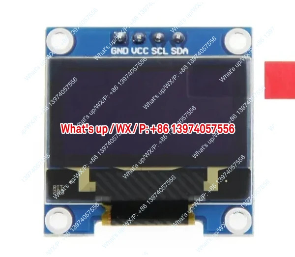 마이크로 OLED 디스플레이 모듈 아두이노0.96인치 12864 4핀 홀 I2C IIC 시리얼 SSD1306 컨트롤 모노크롬 128x64 096GW