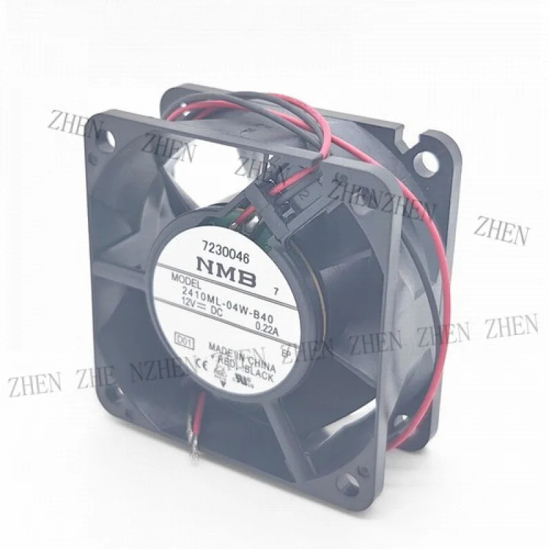 Y 2410ML-04W-B40 6025 6CM 12V 0.22A 이볼 샤시 냉각팬 2선