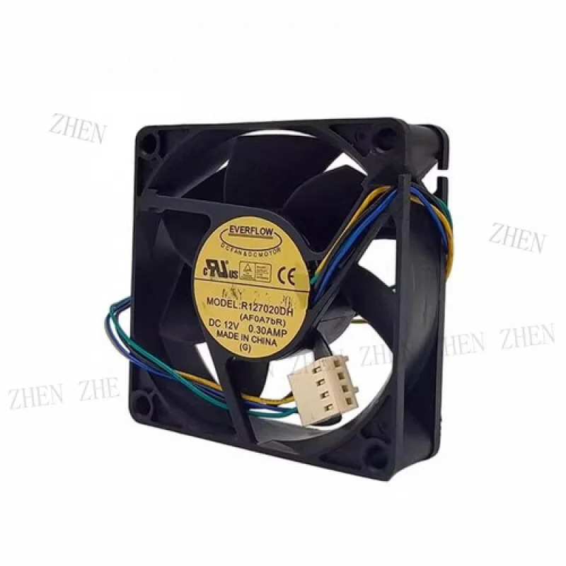 Y DC12V 0.30A R127020DH 7CM 7020 4선 냉각팬