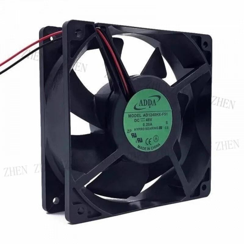 Y AD1248HX-F51 DC48V 0.20A 120x120x38 12CM 2선식 냉각팬
