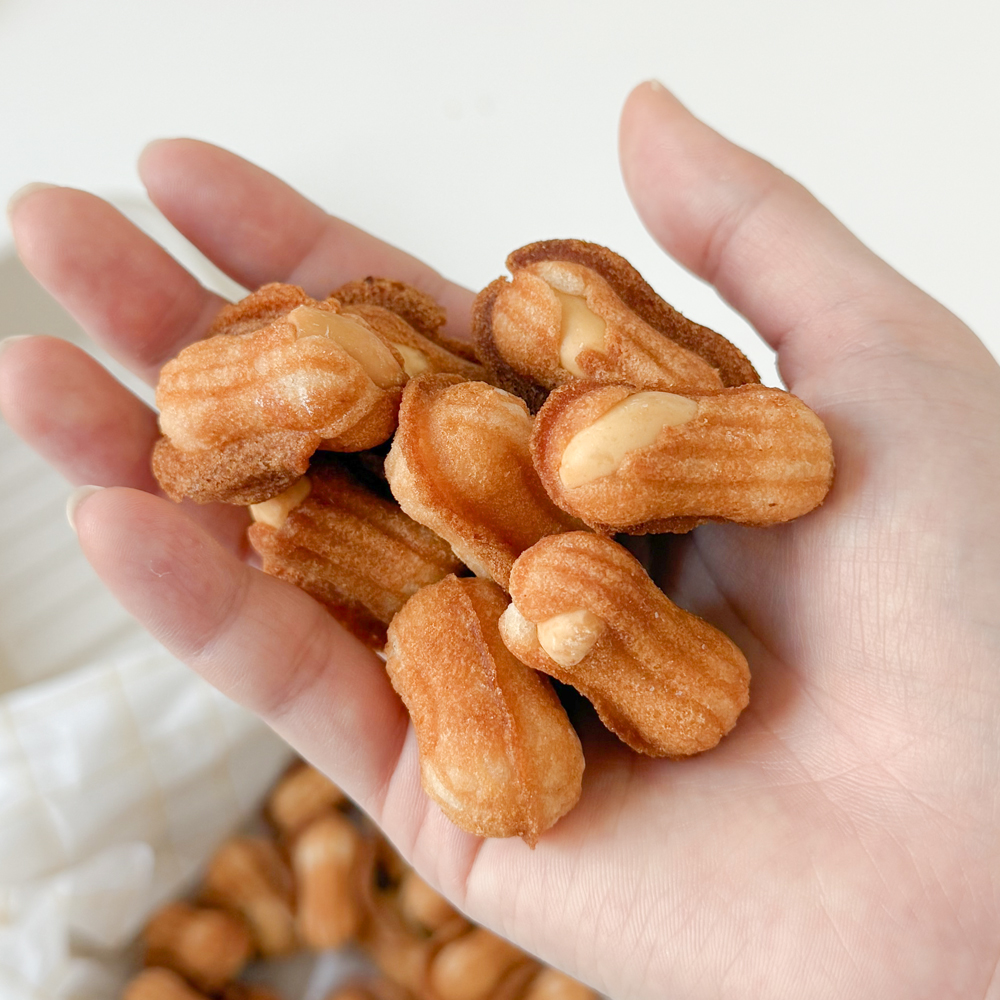 당연구소 땅콩과자 땅콩빵 쌀빵 저당땅콩빵, 95g, 4개 - 상품 이미지