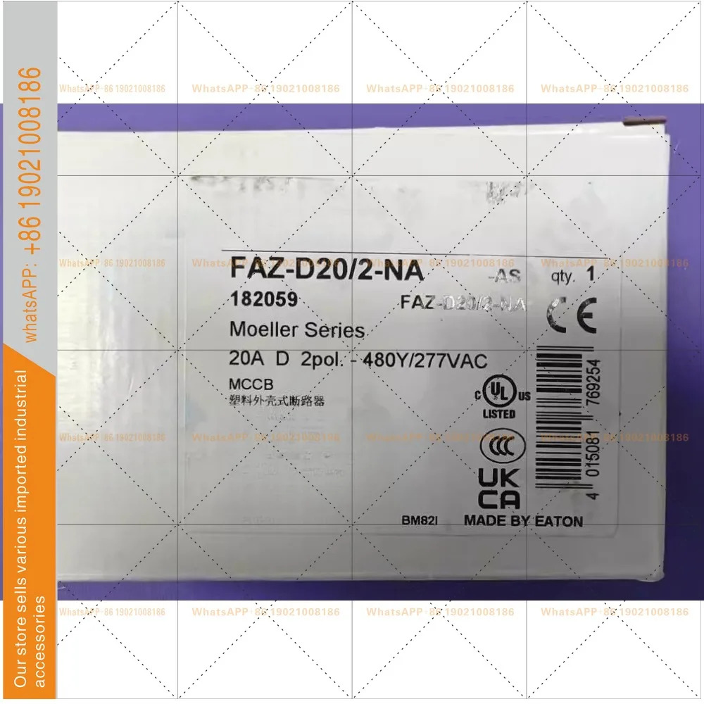 FAZ-D20/2-NA 소형 회로차단기 UL489 CSA 새