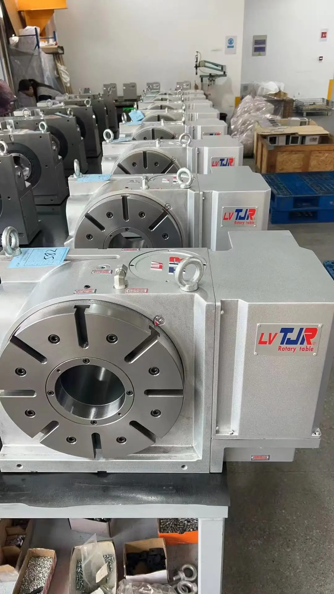 셀러 TJR AR-210LH 4축 스틸 로터리 테이블 서보모터 테일스톡 인덱스 CNC 수직 가공 센터용