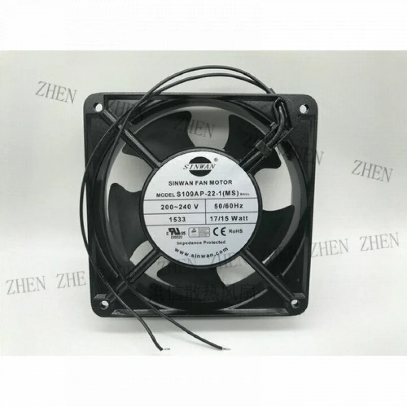 팬 모터Y S109AP-22-1MS AC 200-240V 2선식 120x120x38MM