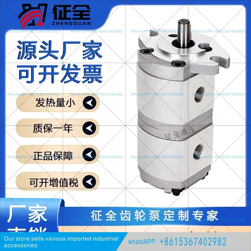 HGP-11A-F0.8/0.8 HGP-11A-F8/8R 더블 기어 펌프 고압 유압 오일
