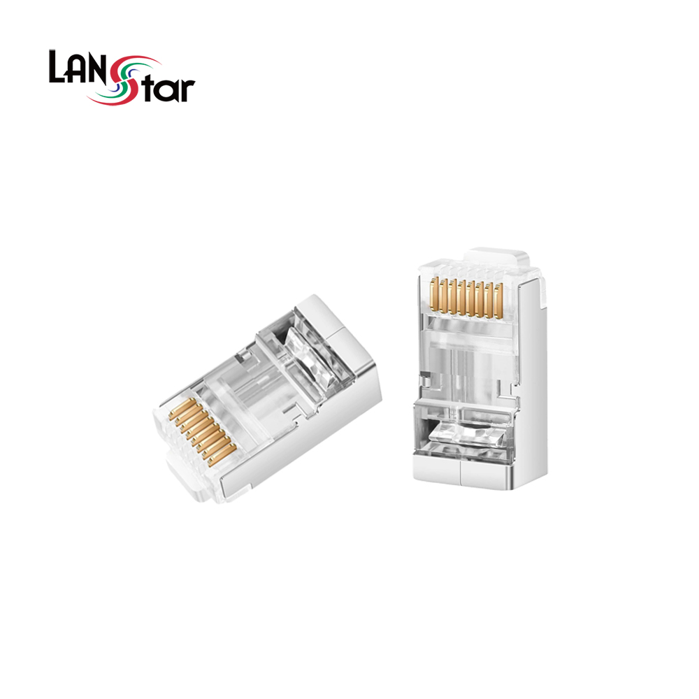 랜스타 케이블 통과형 모듈러 콘넥터 8P8C RJ45 CAT.6 STP LSN-6PASS-STP - 상품 이미지