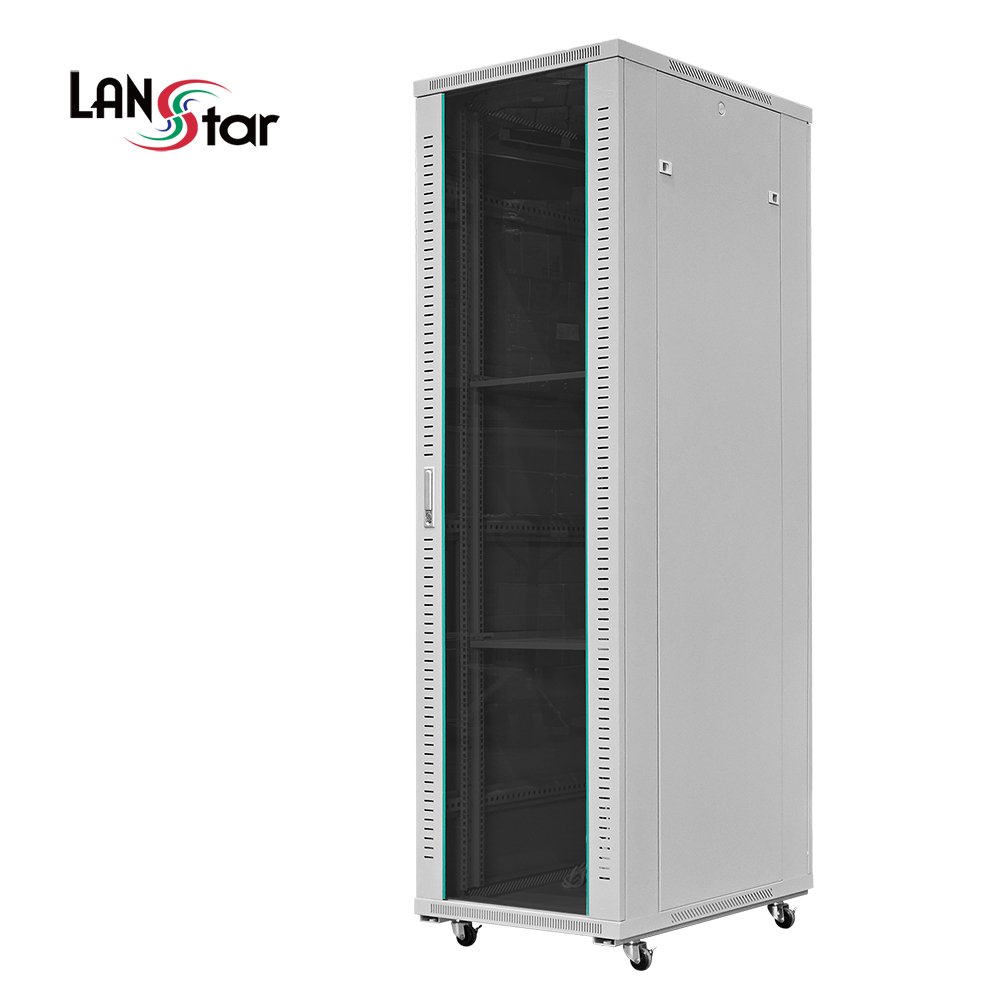 랜스타 LS-2000H 허브랙 아이보리 42U 2000x800x600 통신랙 국제규격 - 상품 이미지