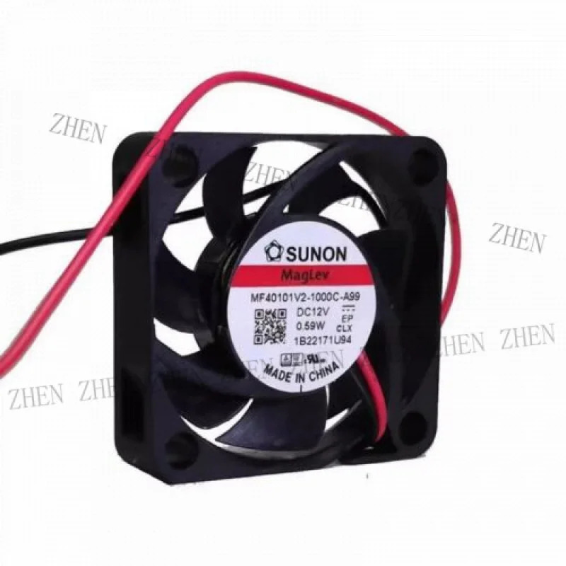 Y for MF40101V2-1000C-A99 4010 DC12V 0.59W 2-와이어 냉각팬