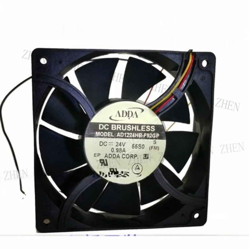 Y FOR AD1224HB-F92GP DC24V 0.98A 12038 12CM 3선 인버터 알람 냉각팬