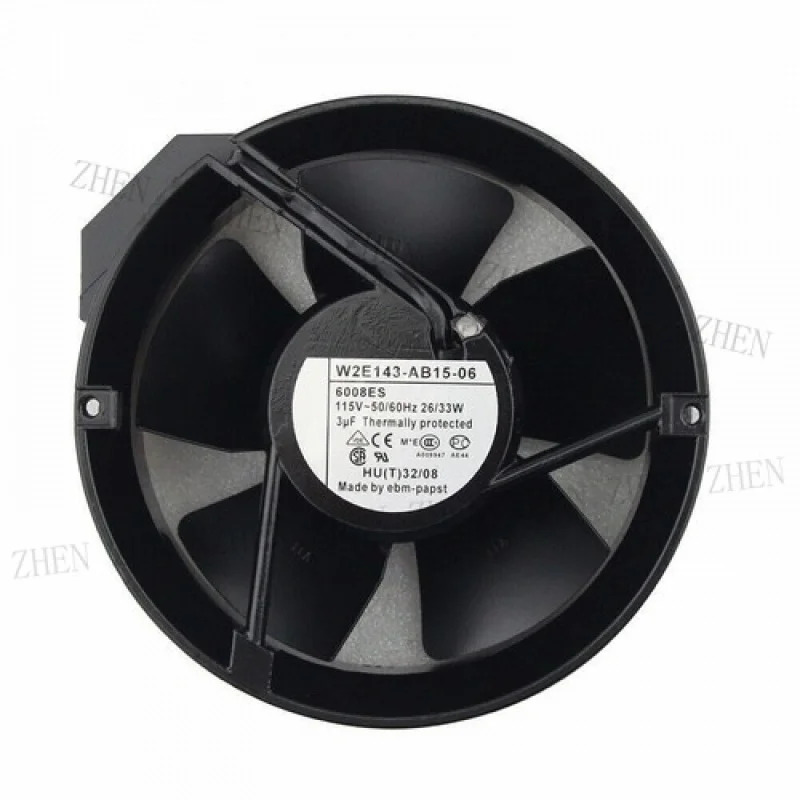 금속 냉각팬Y W2E143-AB15-06 115V 26/33W 172x51mm