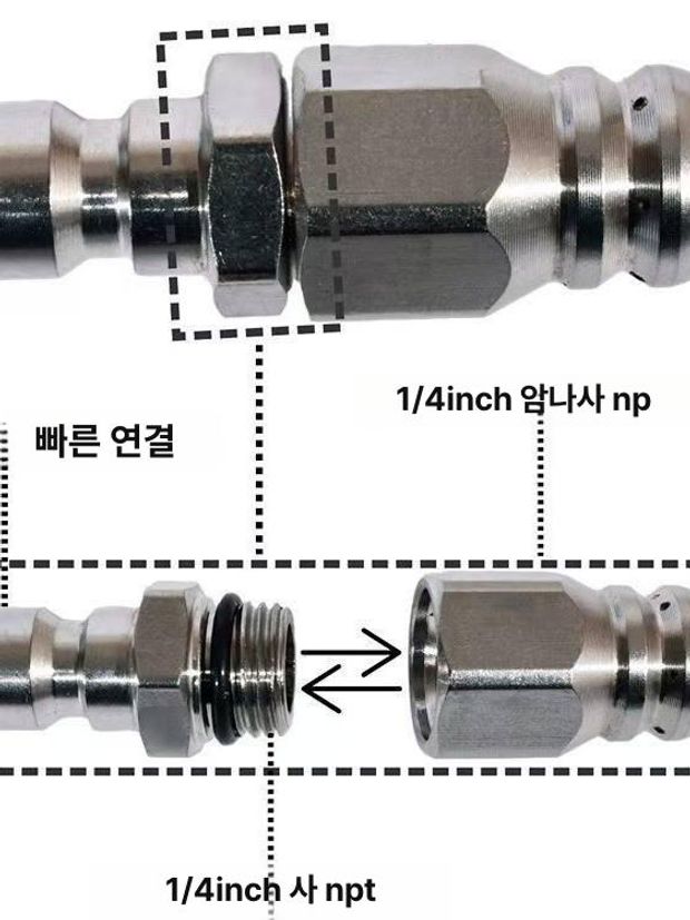 하수구 고압세척 노즐 배수관 배관 청소 막힘 제거 세척용 - 상세 이미지 3